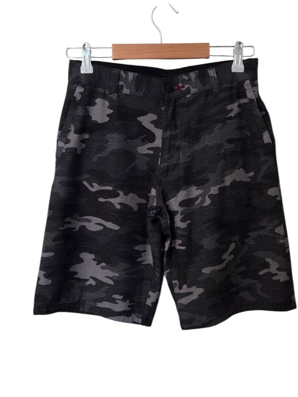 Burnside Boys Size 18 Black Camo Hybrid Shorts Youth 28